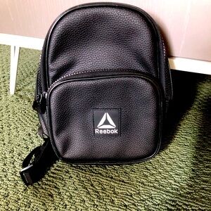Reebok faux leather small unisex backpack